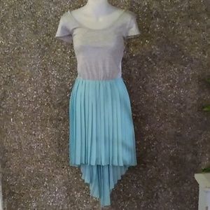 Charlotte Russe Blue & Gray Tutu Dress